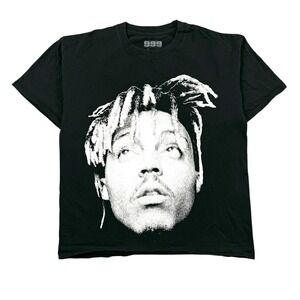 Juice Wrld T Shirt Men Large Black Rap Double Sided Graphic Shadows In My Room